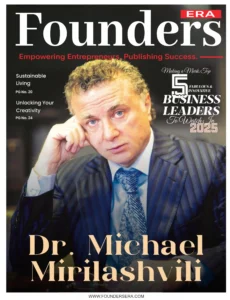 Dr.-Michael-Mirilashvili-at-a-medical-technology-innovation-lab-featured-in-Founders-Era-Magazines-Global-Healthcare-Leadership-profile